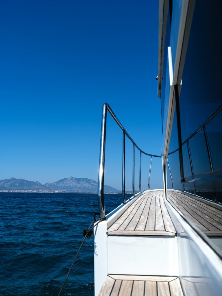 yacht at sea